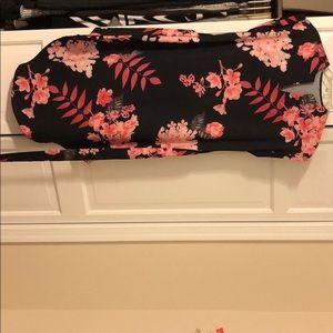 Lightweight black and pink dress